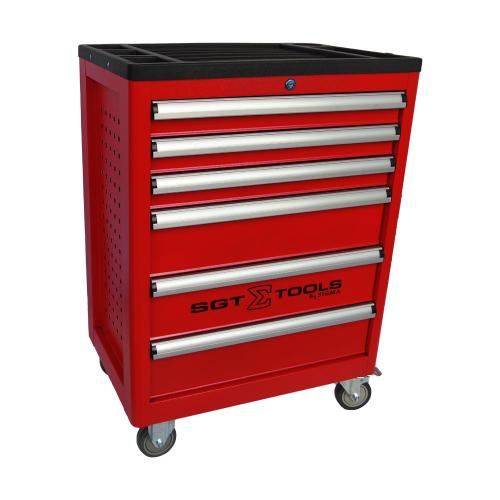 Carrinho para ferramentas com 6 gavetas