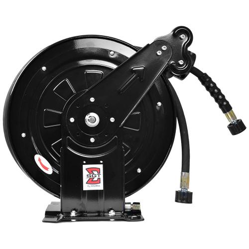 Carretel enrolador com mangueira alta pressão 3.000 Psi 10m - SGT-9010 Carretel enrolador com mangueira alta pressão 3.000 Psi 10m - SGT-9010