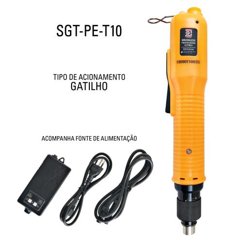 Parafusadeira el�trica parada autom�tica Brushless 0,15 A 0,98 Nm com fonte - SGT-PE-T10  110V/220V