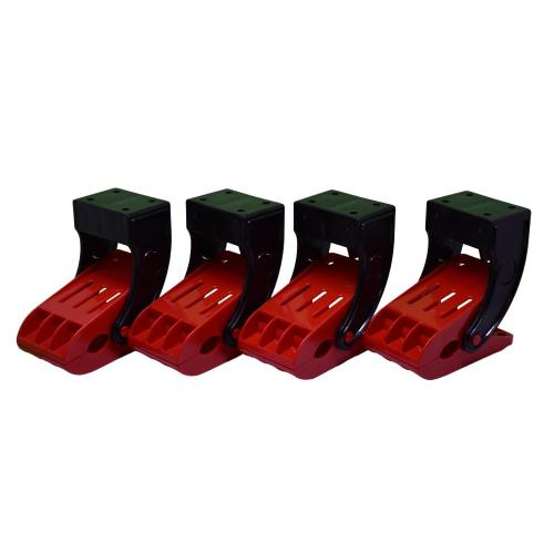 Jogo com 4 grampos para tapetes automotivos Jogo com 4 grampos para tapetes automotivos