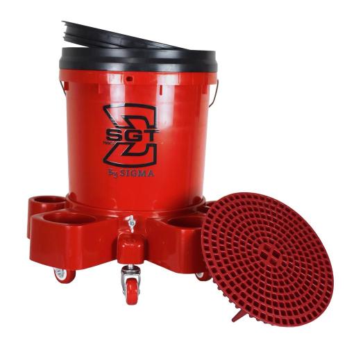 Balde separador de part�culas com carrinho 360 graus