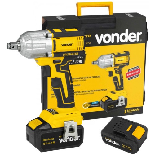 Chave de impacto a bateria 18 volts encaixe de 1/2 Chave de impacto a bateria 18 volts encaixe de 1/2