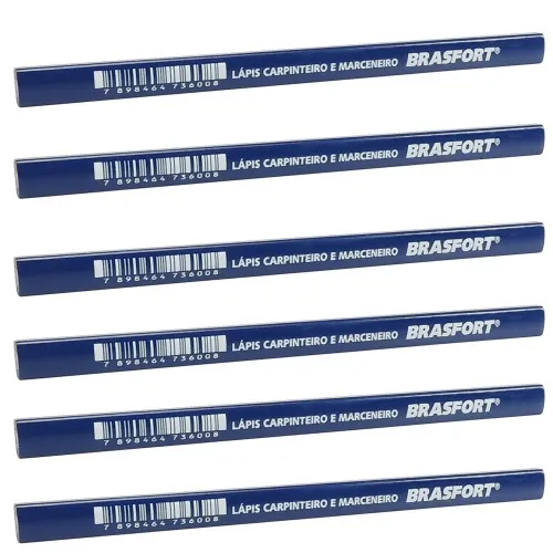Kit de Lápis para Carpinteiro com 6 peças