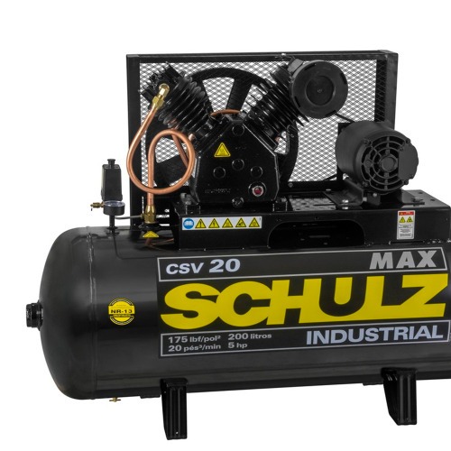 Compressor de ar 20 pés 200 litros 5 hp monofásico - CSV20/200 MAX  220V Compressor de ar 20 pés 200 litros 5 hp monofásico - CSV20/200 MAX  220V