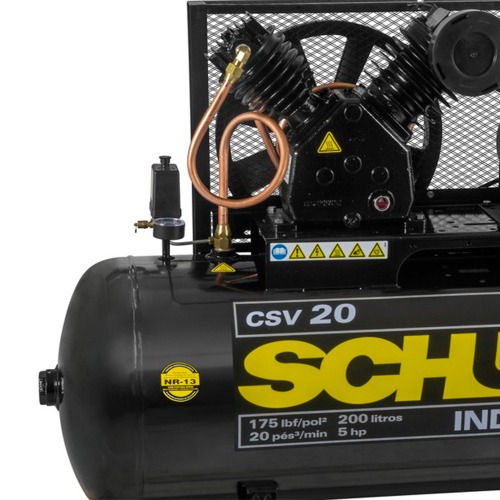 Compressor de ar 20 pés 200 litros 5 hp monofásico - CSV20/200 MAX  220V Compressor de ar 20 pés 200 litros 5 hp monofásico - CSV20/200 MAX  220V