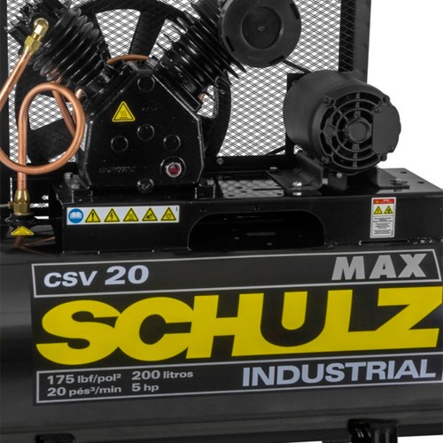 Compressor de ar 20 pés 200 litros 5 hp monofásico - CSV20/200 MAX  220V Compressor de ar 20 pés 200 litros 5 hp monofásico - CSV20/200 MAX  220V
