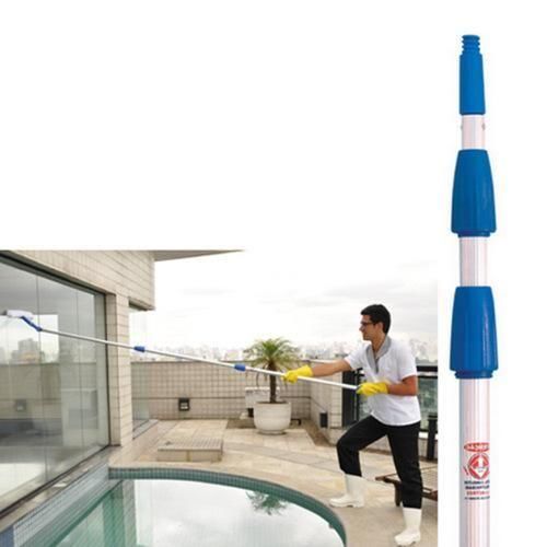 Extenso telescpica de alumnio com altura 2,5 a 7,5 m para limpeza de vidros