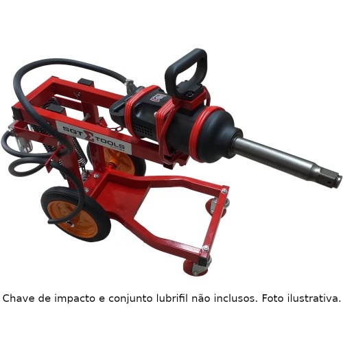 Carrinho ergonômico para chave de impacto 1 Carrinho ergonômico para chave de impacto 1