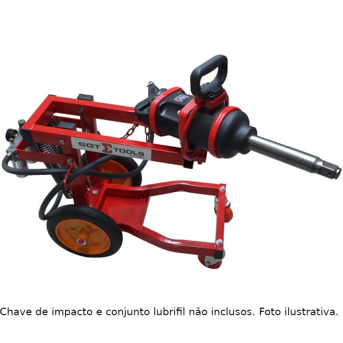 Carrinho ergonômico para chave de impacto 1 Carrinho ergonômico para chave de impacto 1