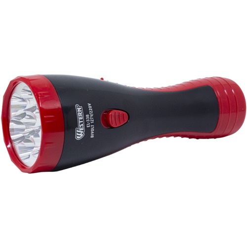 Lanterna a bateria 4V recarreg�vel com 7 Leds - EL-338  110V/220V