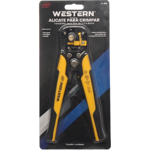 Alicate Desencapador Crimpador e Cortador de Fios 8,5 Alicate Desencapador Crimpador e Cortador de Fios 8,5