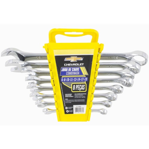 Jogo de chave combinada 6 a 19 mm ao carbono com 8 peas - GM4001
