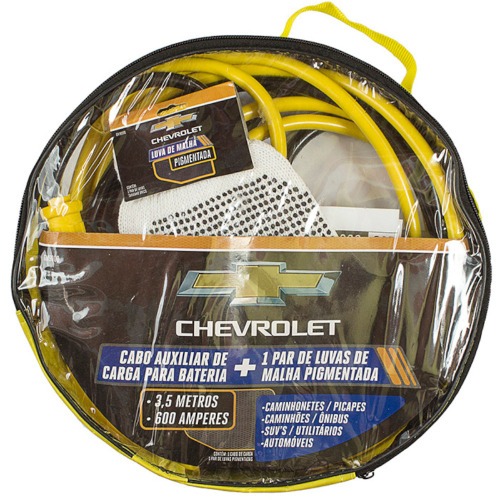 Cabo para transferência de carga 3,5m com luvas de malha pigmentada Cabo para transferência de carga 3,5m com luvas de malha pigmentada