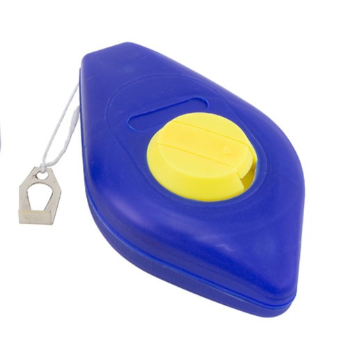 Giz de linha para drywall 30 metros com fio marcador azul e mini nvel - 2313