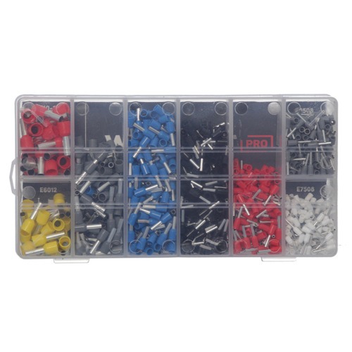 Alicate prensa terminais 0,25 mm a 10 mm com 1250 terminais - V321