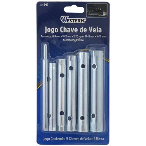 Jogo de chave de vela 5 peças