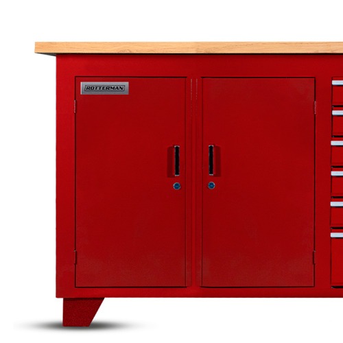 Bancada fechada com 6 gavetas e 2 portas RLL-204