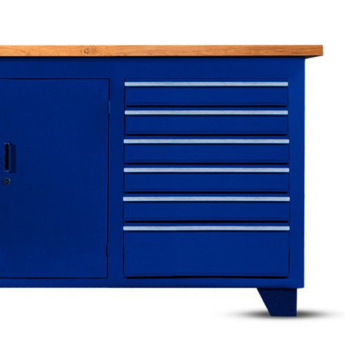 Bancada fechada com 6 gavetas e 2 portas RLL-204 Bancada fechada com 6 gavetas e 2 portas RLL-204