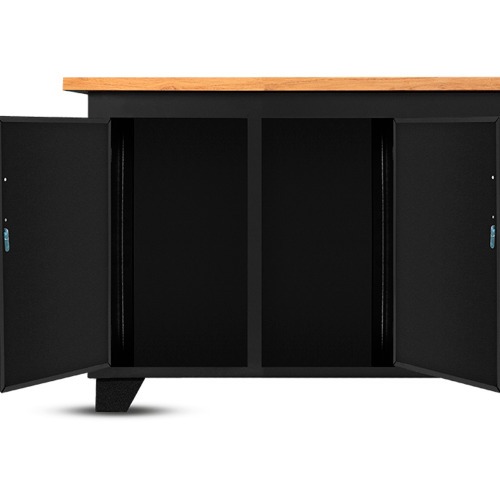 Bancada fechada com 6 gavetas e 2 portas RLL-204