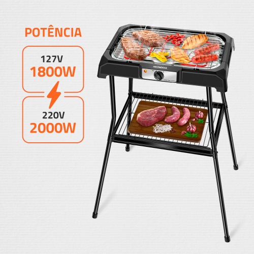 Churrasqueira elétrica portátil 1800W Grand Steak & Grill II - CH-06  110V Churrasqueira elétrica portátil 1800W Grand Steak & Grill II - CH-06  110V