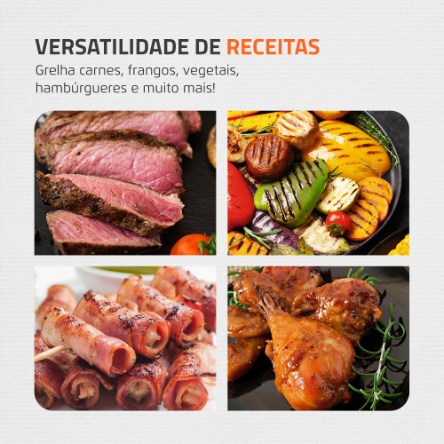 Churrasqueira elétrica portátil 1800W Grand Steak & Grill II - CH-06  110V Churrasqueira elétrica portátil 1800W Grand Steak & Grill II - CH-06  110V