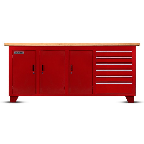 Bancada fechada com 6 gavetas e 3 portas RLL-214