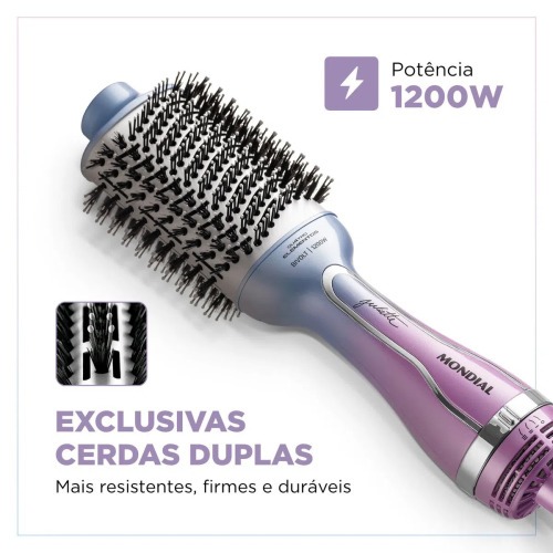 Escova secadora 4 elementos 1200W By Juliette - ES-JU-03  110V/220V