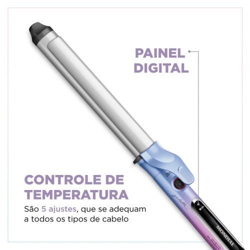 Modelador de cachos 28 mm Duo Colors 4 Elementos By Juliette - MC-JU-03  110V/220V