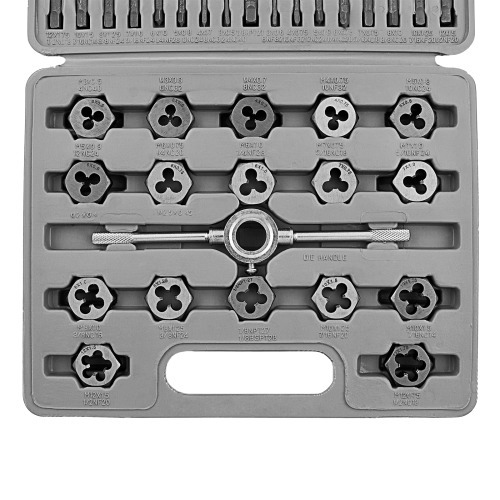 Jogo de macho e cossinetes M3 x M12 com 40 peas