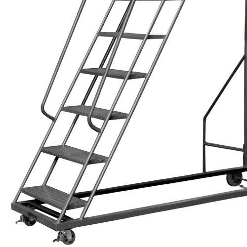 Escada plataforma de ferro 3,0 m 9 degraus + patamar - 58-C Escada plataforma de ferro 3,0 m 9 degraus + patamar - 58-C
