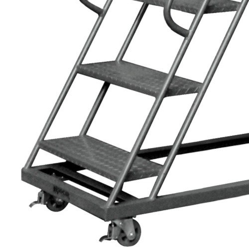 Escada plataforma de ferro 3,0 m 9 degraus + patamar - 58-C Escada plataforma de ferro 3,0 m 9 degraus + patamar - 58-C