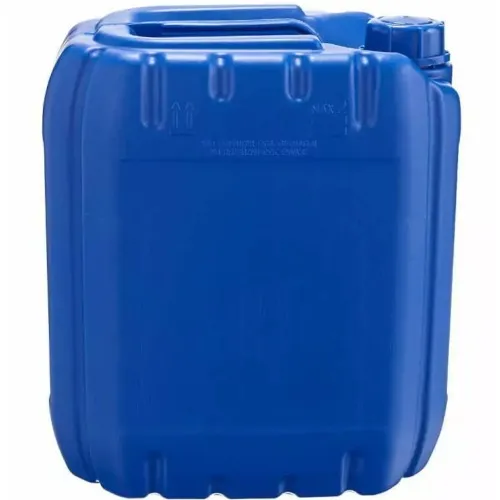 Galão de plástico com capacidade de 20 litros