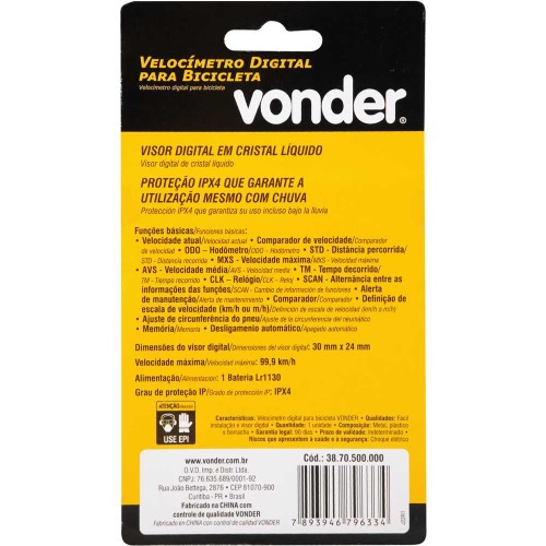 Velocmetro digital para bicicleta multifunes