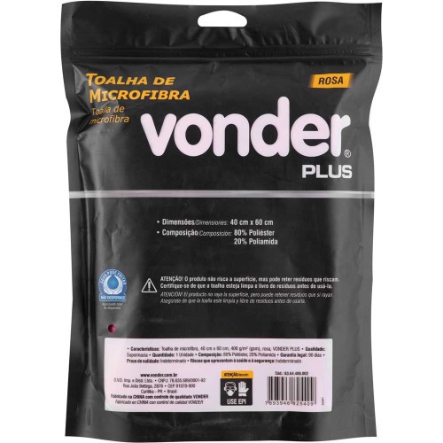 Toalha de microfibra 40cm x 60cm 400g/m�