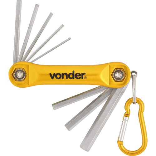 Jogo de chaves allen 1,5 a 8 mm - 8 peças Jogo de chaves allen 1,5 a 8 mm - 8 peças