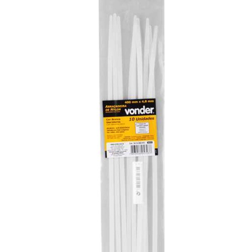 Abraçadeira de nylon 40 cm com 10 peças Abraçadeira de nylon 40 cm com 10 peças