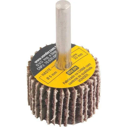 Roda de lixa 30 x 20 mm com haste