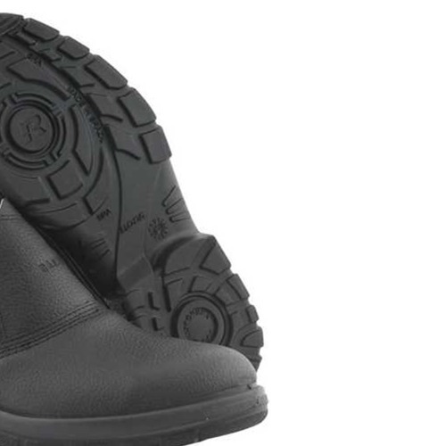 Botina em couro sinttico com elstico