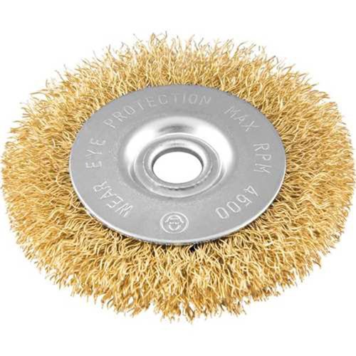 Escova de a�o circular ondulada 3 x 3/8 x 1/2