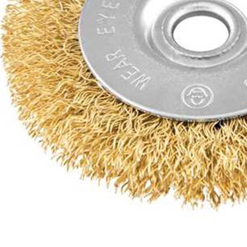 Escova de a�o circular ondulada 3 x 3/8 x 1/2