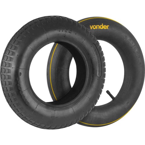 Pneu com câmara de ar para carrinho de mão 3,25 Pneu com câmara de ar para carrinho de mão 3,25