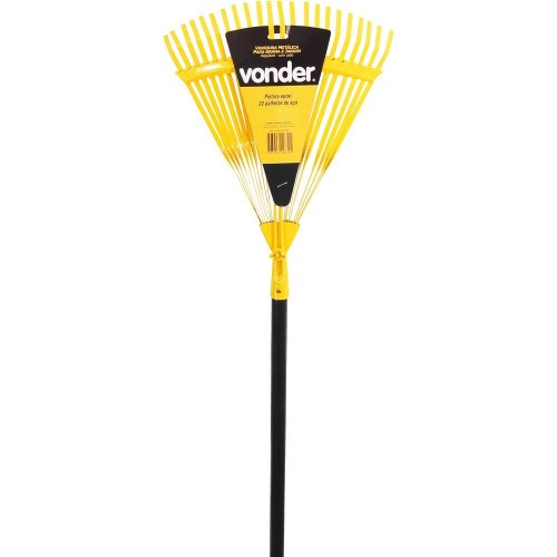 Vassoura  metálica para grama regulável com cabo - VD202 Vassoura  metálica para grama regulável com cabo - VD202