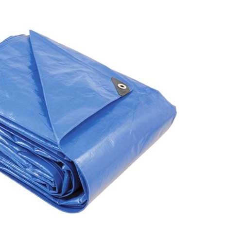 Lona reforçada de polietileno azul 9 m x 6 m Lona reforçada de polietileno azul 9 m x 6 m
