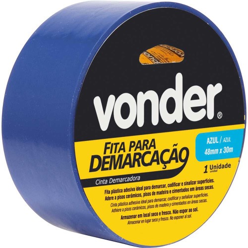 Fita adesiva para demarcação 48 mm x 30 m azul Fita adesiva para demarcação 48 mm x 30 m azul