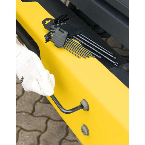 Jogo de chave hexalobular T10 a T50 com 9 peas