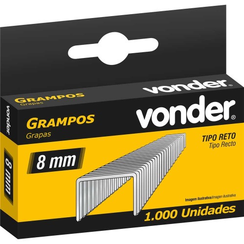 Grampo 8 mm para grampeador manual caixa com 1000 peças Grampo 8 mm para grampeador manual caixa com 1000 peças
