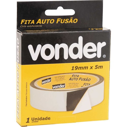 Fita isolante auto fuso de 19 mm x 5 metros