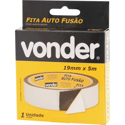 Fita isolante auto fuso de 19 mm x 5 metros