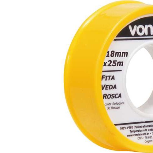Fita veda rosca 18 mm x 25 metros  