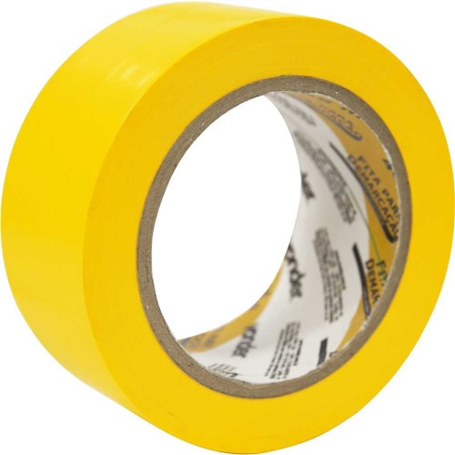 Fita adesiva para demarcao 48 mm x 30 m amarela